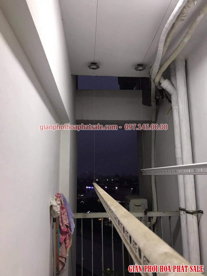 Sửa giàn phơi tại Hoàng Mai: thay dây cáp ở chung cư B1 Tây Nam Linh Đàm nhà anh An - 03