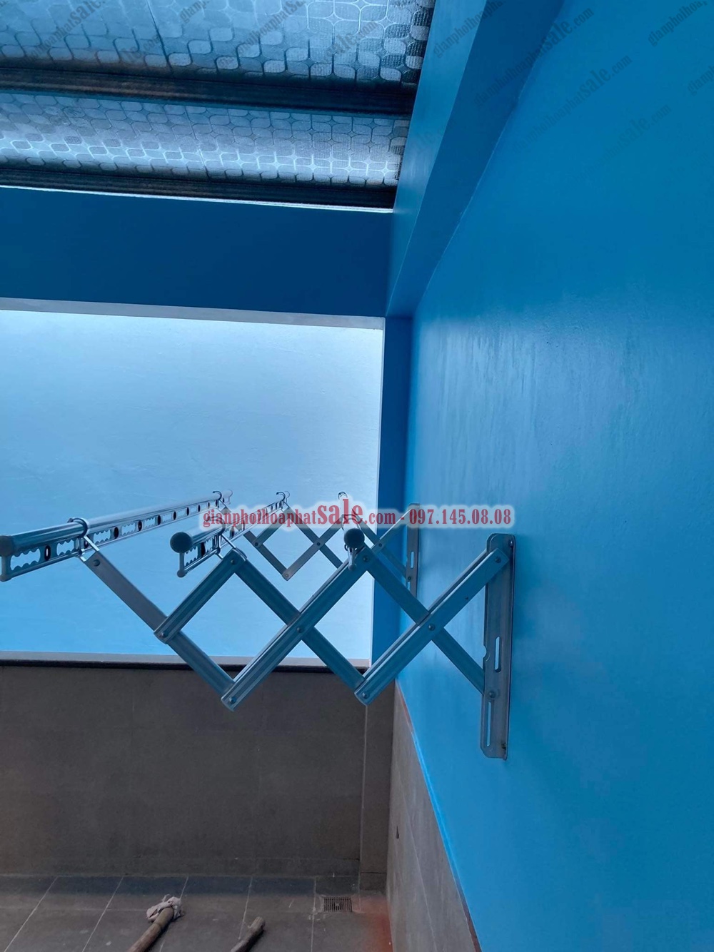 Giàn phơi gắn tường Hòa Phát 68A - Giàn phơi xếp ngang Hoà Phát Giàn phơi gắn tường Hòa Phát 68A - Giàn phơi xếp ngang Hoà Phát