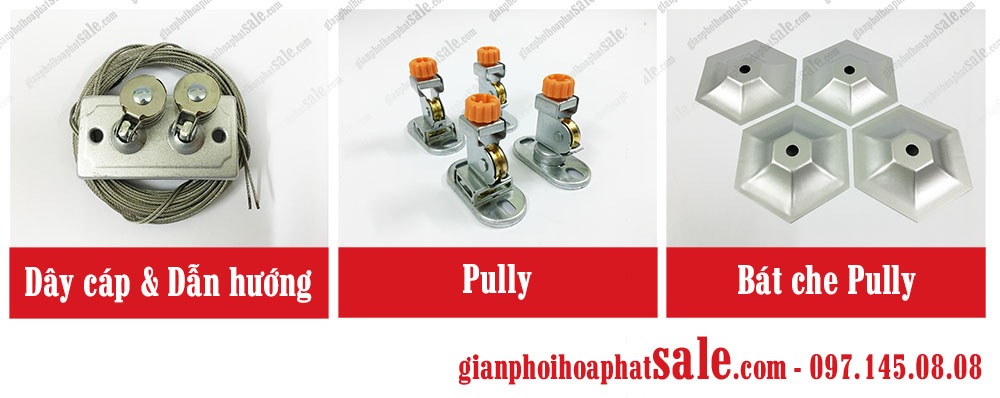 Dẫn hướng, buli giàn phơi